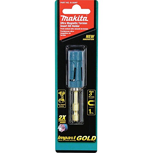 Makita Xdt16Z 18V Lxt Lithium-Ion Brushless Cordless Quick-Shift Mode 4-Speed Impact Driver, Tool Only & B-35097 Impact Gold Ultra-Magnetic Torsion Insert Bit Holder #TOP5
