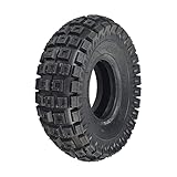 AlveyTech 10'x3' (3.00-4, 260x85) Tire with Q113 Knobby Tread for Scooter, ATV, & Go Kart - Replacement for Gas Motovox MVS10 Scooters, Electric Avigo Extreme and Surge 36V Off-Road Tires, Hand Truck