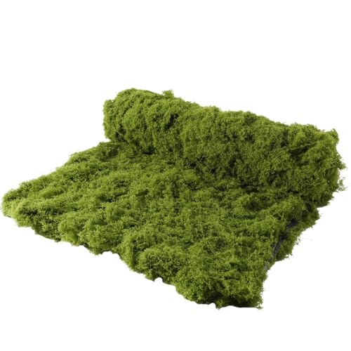 USMOLA Fake Moss Mat, Artificial Moss Table Runner for Wedding Decor Table Centerpieces Fairy Garden Crafts Indoor Green Faux Grass Wall Decor (Green: 39 x 39Inch / 100 x 100cm)