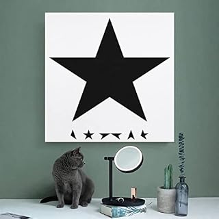 David Bowie Blackstar Poster sur toile pour décoration de chambre à coucher ou de bureau 30 x 30 cm - Les Beatles, Paul McCartney, John Lennon, RIngo Starr, George Harrison David Bowie Blackstar Poster sur toile pour décoration de chambre à coucher ou de bureau 30 x 30 cm – Image 3
