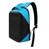 Vdaxvme Individueller Fahrradrucksack mit LED-Display, 64 x 64 Punktbildschirm, visueller Plan, verstärkte Nacht, undurchlässige LED-Werbungspaket, blau