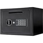 Barska Digital Depository Safe – 0.57 Cu. Ft Front-Load Drop Box for Cash, Money & Mail, Multi-User PIN Code Lock, Steel Construction, Anti-Pry Hinges, Backup Keys, Ideal for Business or Office