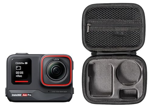 Image of VERTUS Carrying Case Storage Bag, Travel Case Cover for Insta360 Ace /Ace Pro /Ace Pro 2 Action Camera (Hard|Black)
