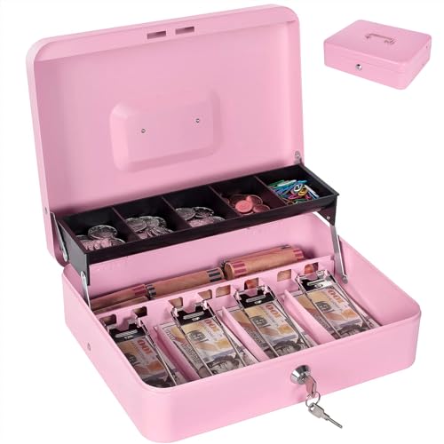 Reviews de Cajas para Dinero Walmart los 5 más buscados. 48 KITCHEN CHOICE Caja de Dinero,Caja de Seguridad para Dinero con Llave,4 Charolas para Billetes y 5 Depósitos para Monedas,Portátil de Doble Capa Cajas Registradoras,11.81'x...