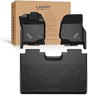 LASFIT Floor Mats Fit for Ford F-150 2015-2023 SuperCrew Cab (Not Fit Rear Seat with Under-Seat Fold Flat Storage) All Weather Car Liners