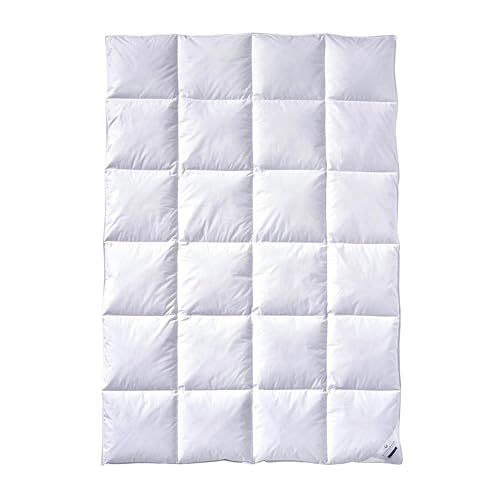 Billerbeck Daunendecke Martina® - 135 x 200 cm Decke - Ganzjahresdecke - allergikergeeignet – 90% Gänsedaunen, 10% Gänsefedern - weiß