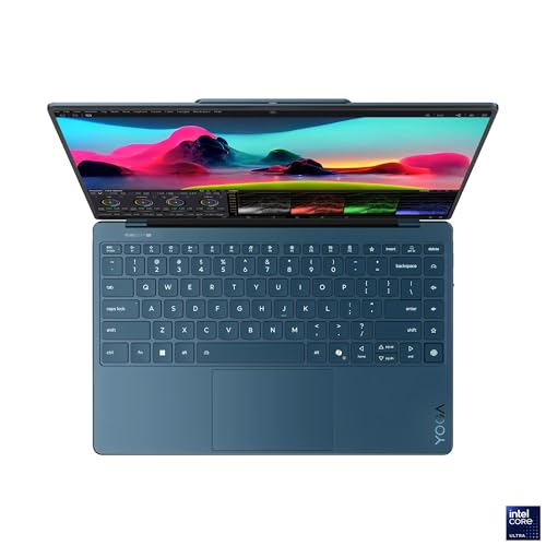 Image of Lenovo Yoga Slim 9i Laptop with Intel Core Ultra 7 258V Processor,14 inch WQUXGA OLED Touchscreen Display, Camera Under Display, 32GB LPDDR5X-8533MT /s Memory, 1TB SSD, Wi-Fi 7, FP Reader, and Win 11 Pro
