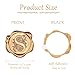 Yoption 100Pcs Antique Gold Letter S Wax Seal Stickers, Regal Initial Alphabet Envelope Seal Stickers for Wedding Party Birthday Christmas (S)