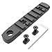 TPO 4-Slot, 7-Slot Aluminum Mlok Picatinny Rail Mount, T-Nuts & Screws & Hex Wrench Included (MK4, MK7) (4,4,7-Slot w/QD Socket-Black)