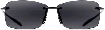 JULI Sports Sunglasses for Men Women Tr90 Rimless Frame for Running Fishing Golf Surf Driving MJ8010
