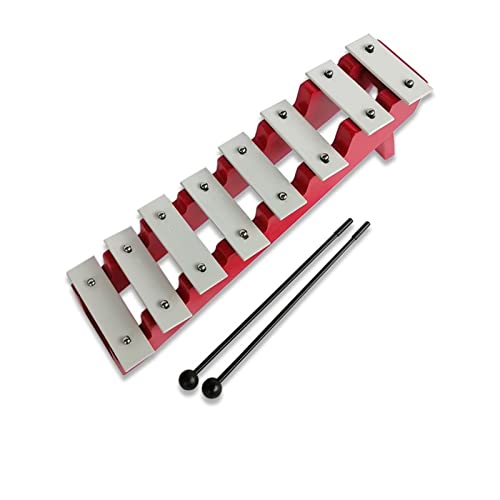 TSTS Musical Instrument 8-Tone Knock Piano Ladder Metal Piano Piece Knock Piano Percussion Glockenspiel Bell (Color : 02)