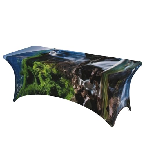 Nappe extensible ajustée et lavable pour table de buffet infroissable - 2