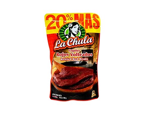 La Chula- Frijoles Rojos Volteados - Producto Centroamericano - 480 Gramos