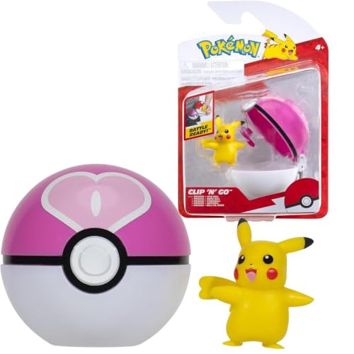 Pokémon Clip ‘N’ Go Pikachu and Love Ball - Includes