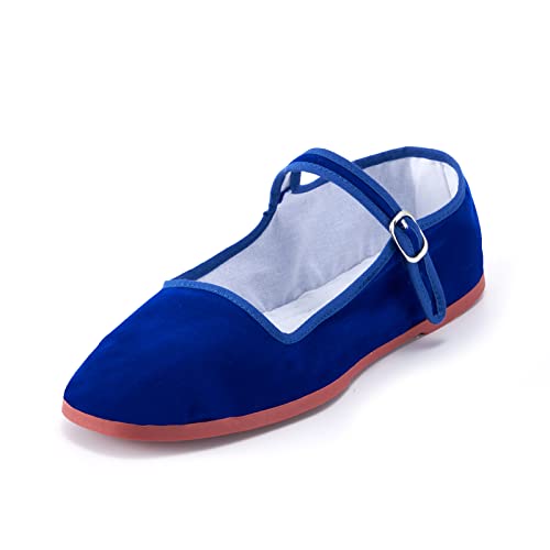 Image of Womens Classic China Flats, Casual China Doll Shoes, Cotton Mary Janes, Chinese Tai Chi Shoes