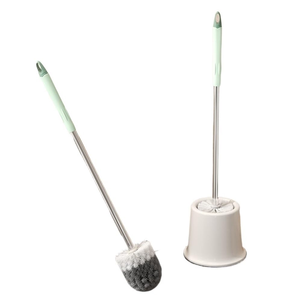 Zyyanshop Green Toilet Brush Toilet Brush Household Long Handle Cleaning Bathroom Wash Squat(Green)