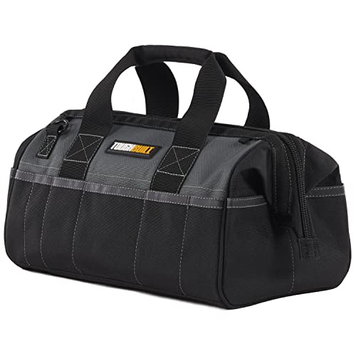 ToughBuilt - Bolsa de ferramentas resistente de 38 cm, estrutura 900D, 3 bolsos externos, grande bol