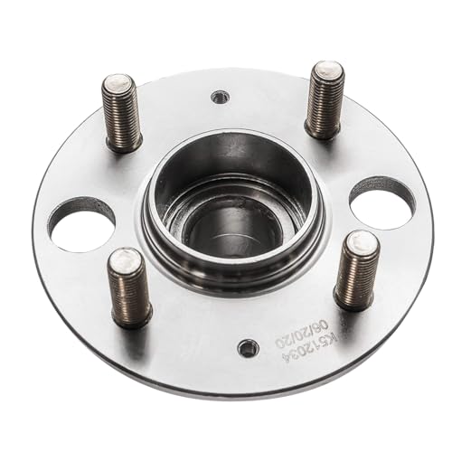 Image of Detroit Axle - Pair Rear Wheel Bearing and Hubs Assembly with 4-Lug for Honda Civic 1992-1995 /1999-2000, Civic del Sol 1993-1997 & Acura Integra 1994-1997, with Rear Disc, 512034