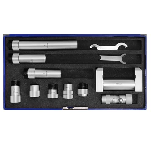 THYXGS Tubular Vernier Inside Micrometer, Extension Rod Type, Max 50-1000mm（1.9-39.3”） Range Optional, 0.01mm Accurate, with Rods/Standard Caliper, for Industry