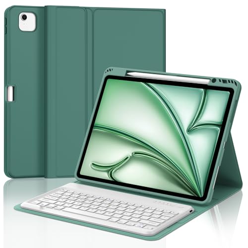 Teclado para iPad Air 13" M4 M3 M2 Funda Magnética con Teclado Bluetooth Desmontable Español Ñ