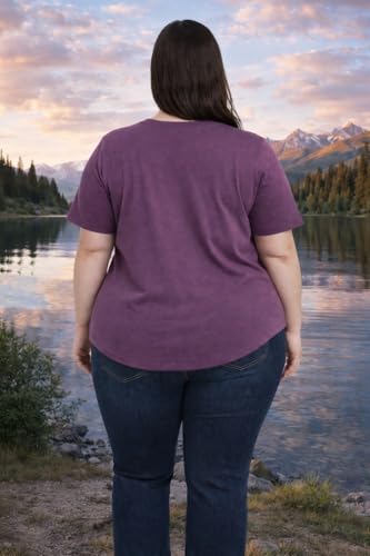 Image of In Love Women's Graphic Printed Cotton Plus Size Longline T-Shirt | Cotton fabric - soft longline T-shirt with easy plus-size fit
