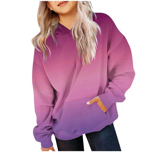 Hoodies Sweatshirts for Teen Girls Cute Trendy Youth Long Sleeve Oversized Hooded Pullover Tops Winter Preppy Clothes