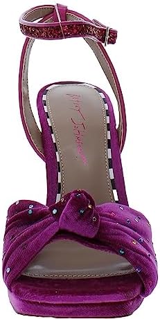 Betsey Johnson Women's Alianna Heeled Sandal, Magenta Multi, 6.5 | Image 2