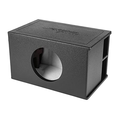Image of Skar Audio AR1X10V-SPL Single 10 inch SPL Series Universal Fit Armor Coated Ported Subwoofer Enclosure