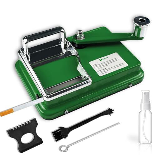 JIUJITSAW Máquina de rellenar cigarrillos, Máquina de rellenar tabaco para cigarrillos Ø 8 mm cigarette machine, con accesorios, regalo para hombres (Verde) JIUJITSAW Máquina de rellenar cigarrillos, Máquina de rellenar tabaco para cigarrillos Ø 8 mm cigarette machine, con accesorios, regalo para hombres (Verde)