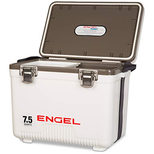ENGEL Kühlbox 7,5qt (7,1 Liter) Auslaufsicher, Luftdicht, Tragbare, Kleine Kühlbox für Camping, Picknick, Wandern, Festi...