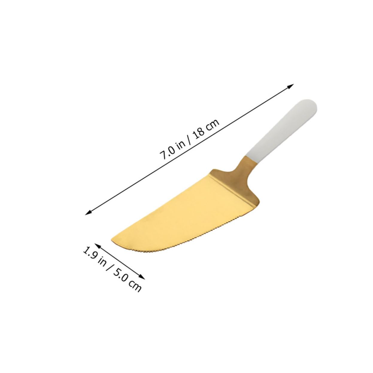 OUNONA Pastry Shovel with Ergonomic Handle Stainless Steel Cake Server for Easy Cutting and Serving Desserts Pizza and Cheese Kitchen Tool for Baking and Cooking