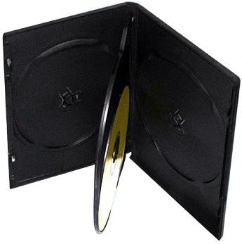 BlastCase 10 Standard Black Quad 4 Disc DVD Cases