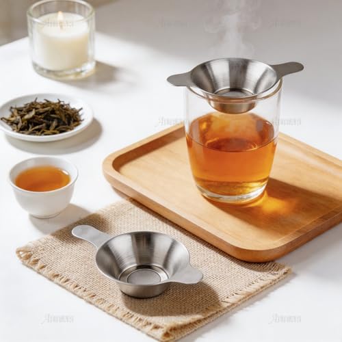 AUEAR 2-Pack Stainless Steel Mini Strainer