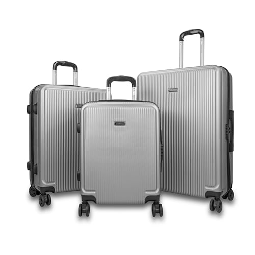 UTTAM - 3 Piece Travel Luggage Set – Durable & Lightweight Hard Shell Suitcases with TSA Lock, 360° Smooth Wheels, Internal Storage Pockets – Airline Approved in 19