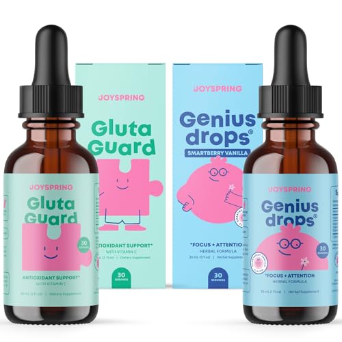 Amazon.com: JoySpring Glutathione Liquid and Genius Drops Smartberry  Vanilla for Kids : Health & Household