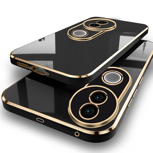 TheGiftKart Luxurious Golden-Plated Back Cover Case for iQOO Z10R ...