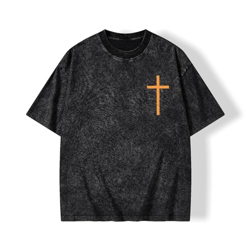 Graphic Tees Fall Halloween Novelty Women Men Cotton Oversized Matthew of Bible Christian Washed T-Shirt2