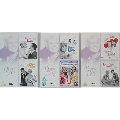 DORIS DAY 1-6 MOVIE COLLECTION / 1. PILLOW TALK & THE THRILL OF IT ALL / 2. SEND ME NO FLOWERS & IT HAPPENED TO JANE / 3. YOUNG AT HEART & LOVER COME BACK = ULTIMATE 6 DISC DVD UK SET