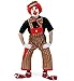 Produktbild KarnevalsTeufel Clown Set - Latzhose, Schleife und Mütze Clown Kostüm Harlekin Zirkus Witzbold Kostüm für Erwachsene (M)