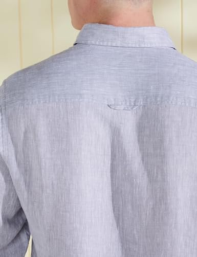 Image of Symbol Premium Men's Pure Linen Solid Casual Shirt (Regular Fit)