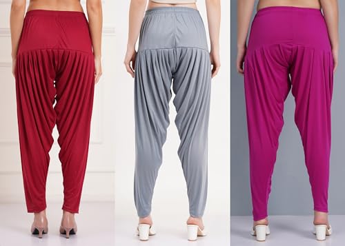 Image of Buy That Trendz Patiala Salwar for Women Relaxed Fit Viscose Patiyala Salwar Harem Bottom Pants