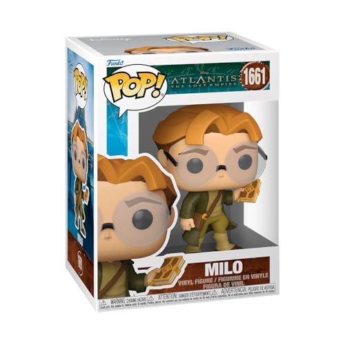 Funko Pop! Disney: Atlantis The Lost Empire – Milo Thatch - Figura in Vinile da Collezione - Idea Regalo - Merchandising Ufficiale - Giocattoli per Bambini e Adulti - Music Fans