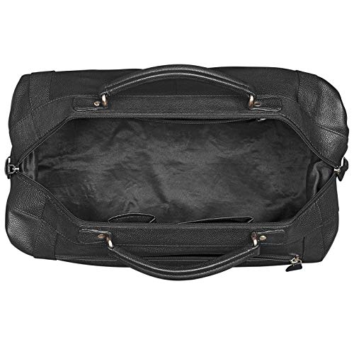 STILORD 'Artur' Borsa da Viaggio Pelle Nero a Mano...