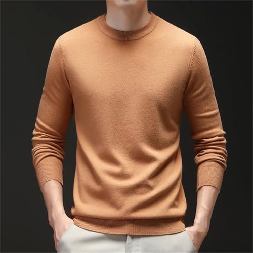 Men's Casual O-Neck Long Sleeve Loose Sweater Vintageknit Sweater Top2