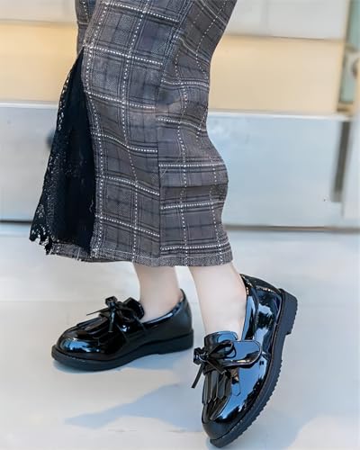 Image of kkdom Girl's Classic Tassel School Uniform Shoes British Style Oxford Shoes
