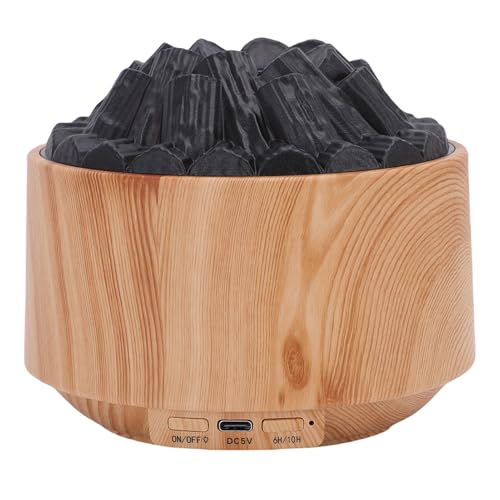 Difusor aromático eléctrico Jiawu 300ml diseño campfire miniatura 4