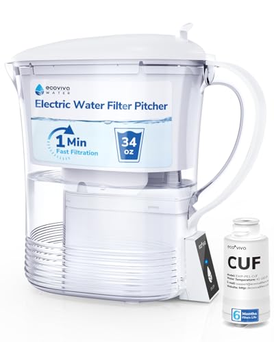 Electric Water Filter Pitcher with 5-Stage Filtration