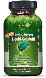 Irwin Naturals Men's Living Green Liquid-Gel Multi - 70 Essential Nutrients, Full-Spectrum Vitamins
