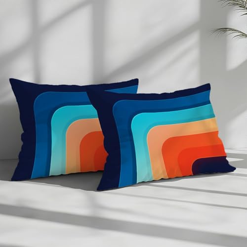 Parure de lit 220x240 cm avec housse de couette imprimé bleu nuit en microfibre douce - 6