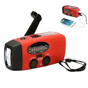 Meteorológica Solar AM/FM Con Dynamo Con Linterna LED Cargador voor mobiele telefoon, USB, Alarma SOS y Banco de energía Para Actuvidades al Air Free USO van Emergencia Apagon